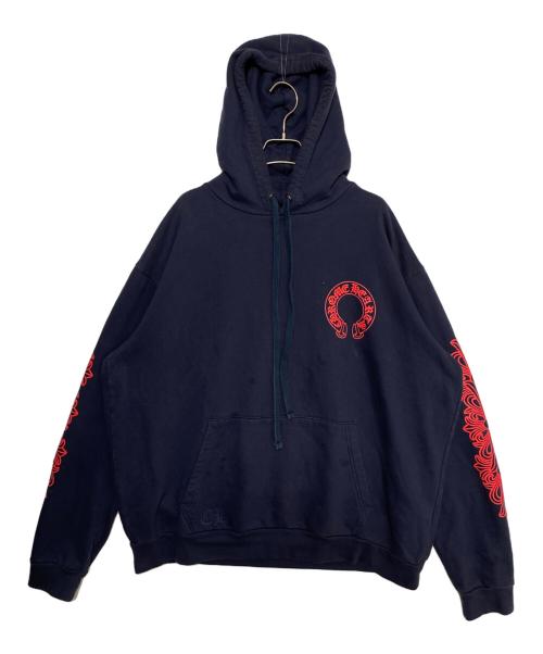CHROME HEARTS（クロムハーツ）CHROME HEARTS (クロムハーツ) 25SS SWTSHRT PLVR ネイビー×レッド サイズ:XLの古着・服飾アイテム