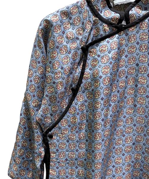 PRADA（プラダ）PRADA (プラダ) チャイナブラウス スカイブルー サイズ:XSの古着・服飾アイテム