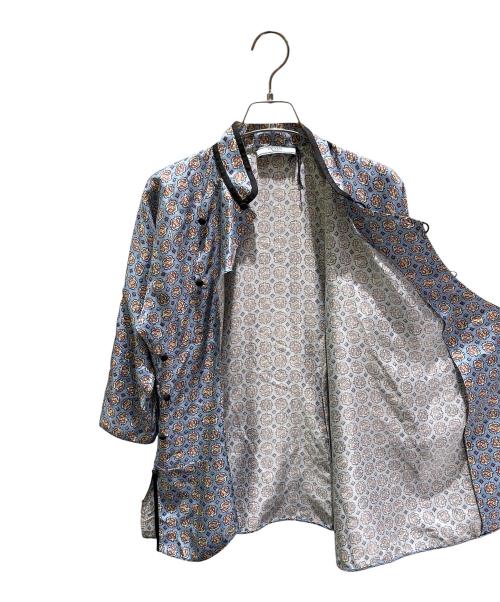 PRADA（プラダ）PRADA (プラダ) チャイナブラウス スカイブルー サイズ:XSの古着・服飾アイテム