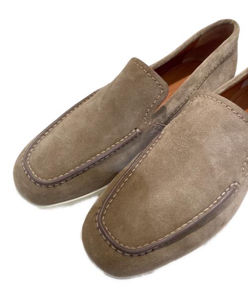 ERMENEGILDO ZEGNA（エルメネジルド・ゼニア）ERMENEGILDO ZEGNA (エルメネジルド・ゼニア) スウェードローファー ブラウン サイズ:EU:5 1/4 | US:6 1/2の古着・服飾アイテム