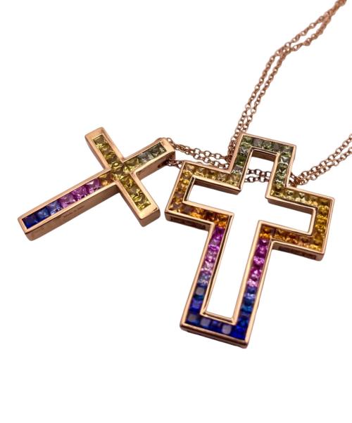 DAMIANI（ダミアーニ）DAMIANI (ダミアーニ) Belle Époque Rainbow Necklace, Large/ベル エポック レインボーネックレス ラージ/K18PG/20084372 サイズ:ラージの古着・服飾アイテム