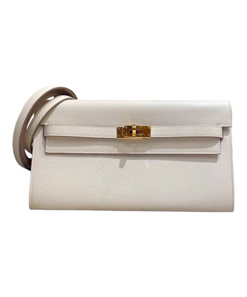 HERMES（エルメス）HERMES (エルメス) ケリートゥーゴー/KELLY TO GO/ゴールド金具/ナタ/ヴォーエプソン/Y刻印：2020年 ナタ×ゴールド金具の古着・服飾アイテム