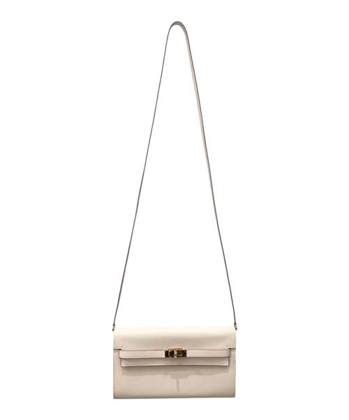 HERMES（エルメス）HERMES (エルメス) ケリートゥーゴー/KELLY TO GO/ゴールド金具/ナタ/ヴォーエプソン/Y刻印：2020年 ナタ×ゴールド金具の古着・服飾アイテム