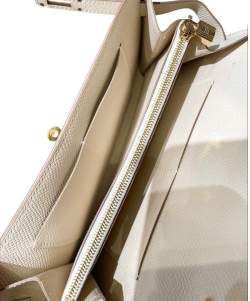 HERMES（エルメス）HERMES (エルメス) ケリートゥーゴー/KELLY TO GO/ゴールド金具/ナタ/ヴォーエプソン/Y刻印：2020年 ナタ×ゴールド金具の古着・服飾アイテム