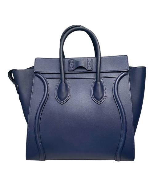 CELINE（セリーヌ）CELINE (セリーヌ) ラゲージ ミニショッパー ネイビー サイズ:ミニの古着・服飾アイテム