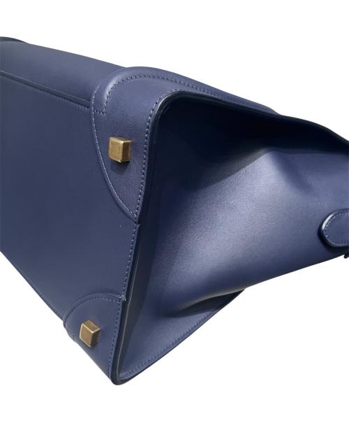CELINE（セリーヌ）CELINE (セリーヌ) ラゲージ ミニショッパー ネイビー サイズ:ミニの古着・服飾アイテム