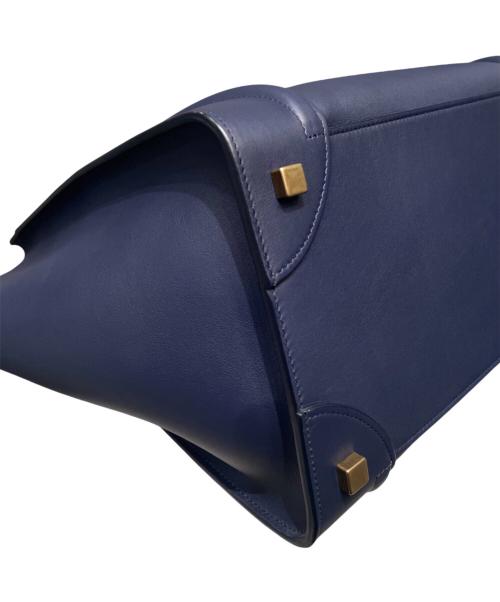 CELINE（セリーヌ）CELINE (セリーヌ) ラゲージ ミニショッパー ネイビー サイズ:ミニの古着・服飾アイテム