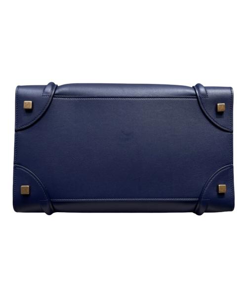 CELINE（セリーヌ）CELINE (セリーヌ) ラゲージ ミニショッパー ネイビー サイズ:ミニの古着・服飾アイテム