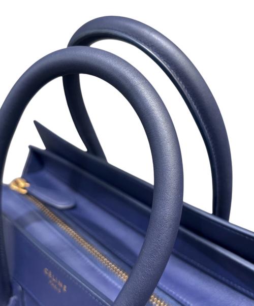 CELINE（セリーヌ）CELINE (セリーヌ) ラゲージ ミニショッパー ネイビー サイズ:ミニの古着・服飾アイテム
