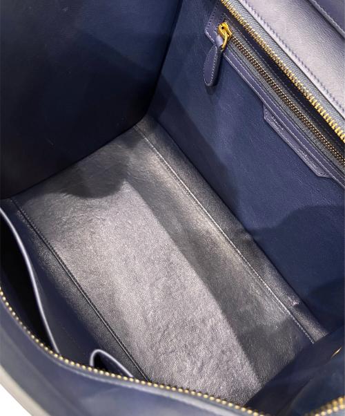 CELINE（セリーヌ）CELINE (セリーヌ) ラゲージ ミニショッパー ネイビー サイズ:ミニの古着・服飾アイテム