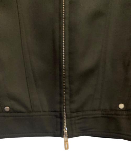 LOUIS GABRIEL NOUCHI（ルイ ガブリエル ヌイッチ）Louis Gabriel Nouchi (ルイ ガブリエル ヌイッチ) Shoulder Padding ウール ジップアップジャケット ブラック サイズ:Sの古着・服飾アイテム
