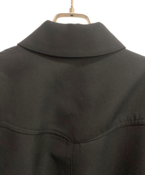 LOUIS GABRIEL NOUCHI（ルイ ガブリエル ヌイッチ）Louis Gabriel Nouchi (ルイ ガブリエル ヌイッチ) Shoulder Padding ウール ジップアップジャケット ブラック サイズ:Sの古着・服飾アイテム