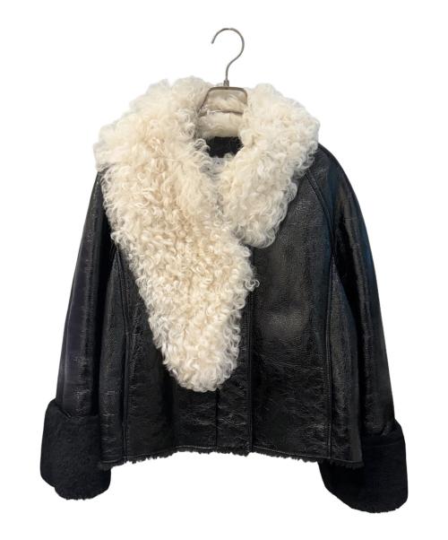 LOEWE（ロエベ）LOEWE (ロエベ) ラムレザーファージャケット ブラック サイズ:34の古着・服飾アイテム