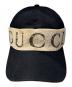 GUCCI (グッチ) ロゴパイルテープキャップ ブラック サイズ:XL：20000円