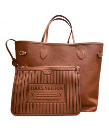 LOUIS VUITTON（ルイ ヴィトン）の古着「モノグラム ネヴァーフル インサイドアウト MM/リバーシブルバッグ」｜タン/ブラウン