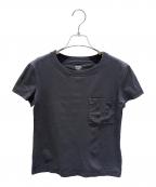 HERMESエルメス）の古着「シェーヌダンクル刺繍ポケットTシャツ」｜ブラック