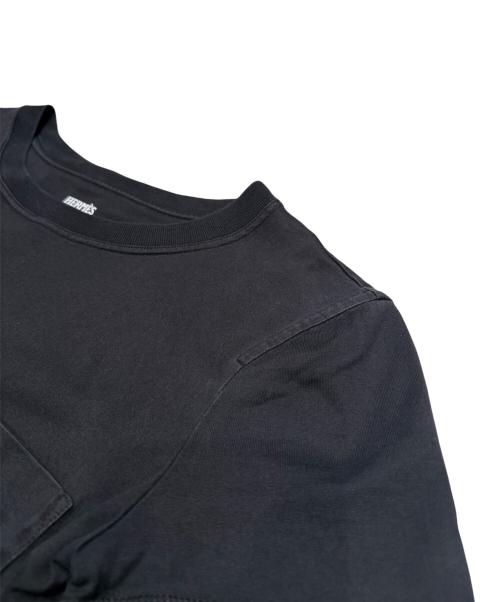 HERMES（エルメス）HERMES (エルメス) シェーヌダンクル刺繍ポケットTシャツ ブラック サイズ:34の古着・服飾アイテム
