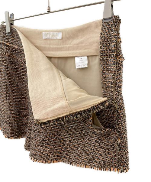 Chloe（クロエ）Chloe (クロエ) ツイードショートパンツ ベージュ サイズ:34の古着・服飾アイテム