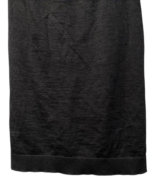 HERMES（エルメス）HERMES (エルメス) チューブトップニットワンピース ブラック サイズ:Mの古着・服飾アイテム