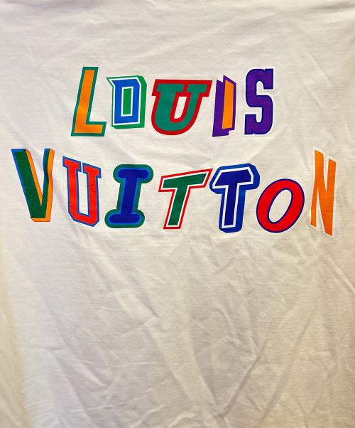 LOUIS VUITTON（ルイ ヴィトン）LOUIS VUITTON (ルイ ヴィトン) NBA LVロゴプリント Tシャツ 半袖 カットソー アイボリー サイズ:Lの古着・服飾アイテム