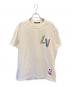 LOUIS VUITTON（ルイ ヴィトン）の古着「NBA LVロゴプリント Tシャツ 半袖 カットソー」｜アイボリー