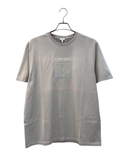 LOEWE（ロエベ）LOEWE (ロエベ) アナグラム刺繍カットソー グレー サイズ:Mの古着・服飾アイテム