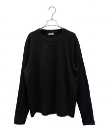 DIOR HOMME（ディオール オム）の古着「ロゴパッチ付きウールニットセーター」｜ブラック