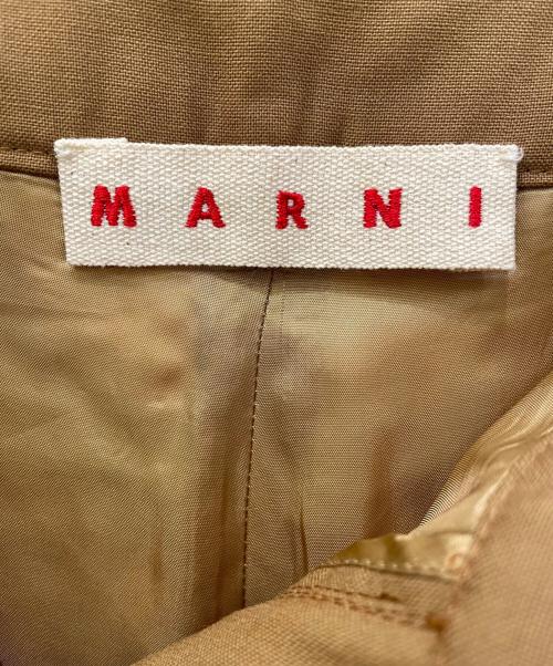 MARNI（マルニ）MARNI (マルニ) 裾ジップ ブーツカットパンツ ブラウン サイズ:36の古着・服飾アイテム
