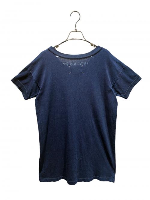 Maison Margiela（メゾンマルジェラ）Maison Margiela (メゾンマルジェラ) ロゴエイズＴシャツ ブルー サイズ:SIZE 50の古着・服飾アイテム