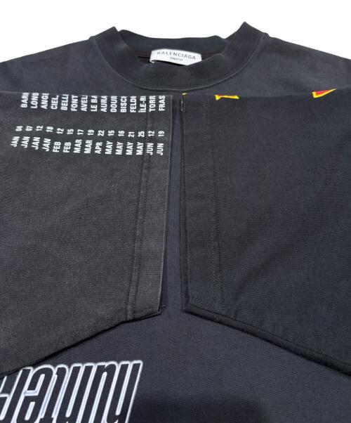 BALENCIAGA（バレンシアガ）BALENCIAGA (バレンシアガ) スピードハンターズアップサイドダウンオーバーサイズ Tシャツ ブラック サイズ:Lの古着・服飾アイテム