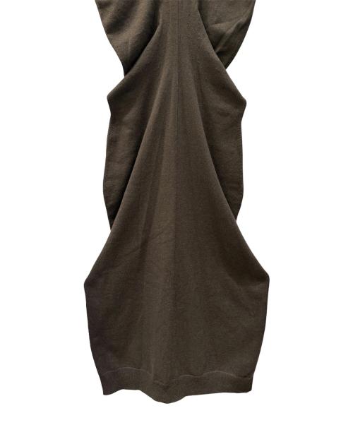 Maison Margiela（メゾンマルジェラ）Maison Margiela (メゾンマルジェラ) ノースリーブニットワンピース/カシミヤ×コットン カーキ サイズ:Ｓの古着・服飾アイテム