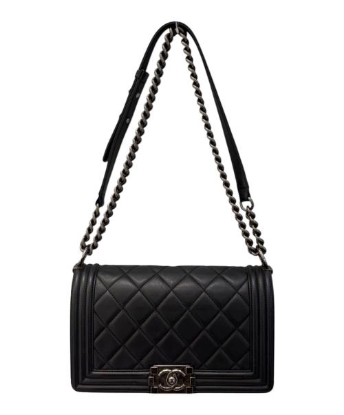 CHANEL（シャネル）CHANEL (シャネル) ショルダーバッグ/ボーイシャネル25/A67086 ブラックの古着・服飾アイテム