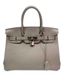 HERMES（エルメス）の古着「バーキン30/トゴ/トゥルティエールグレー/シルバー金具/A刻印：2017年/ハンドバッグ」｜トゥルティエールグレー×シルバー金具
