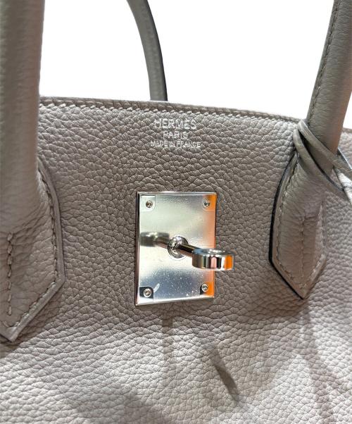 HERMES（エルメス）HERMES (エルメス) Birkin 30/バーキン30/トゴ/トゥルティエールグレー/シルバー金具/A刻印：2017年/ハンドバッグ トゥルティエールグレー×シルバー金具 サイズ:30の古着・服飾アイテム