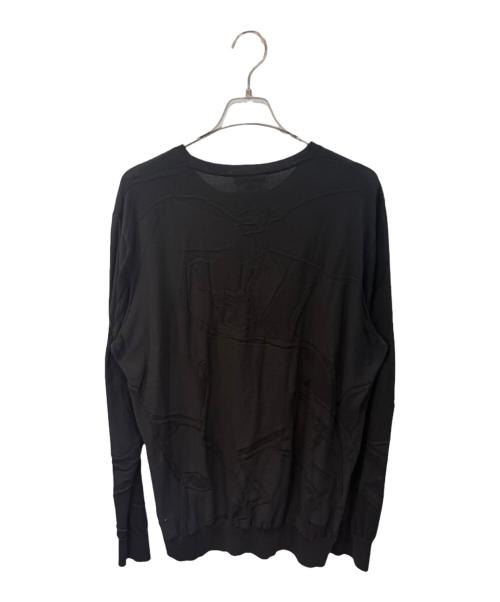 HERMES（エルメス）HERMES (エルメス) デザインニット ブラック サイズ:XXLの古着・服飾アイテム