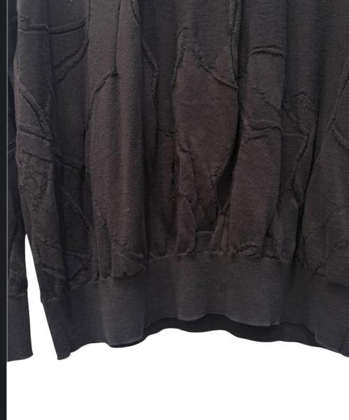 HERMES（エルメス）HERMES (エルメス) デザインニット ブラック サイズ:XXLの古着・服飾アイテム