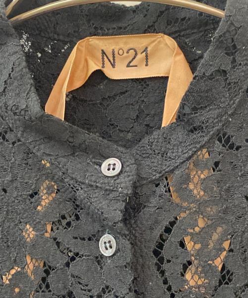 N°21（ヌメロヴェントゥーノ）N°21 (ヌメロヴェントゥーノ) ノースリーブブラウス ブラック サイズ:38の古着・服飾アイテム