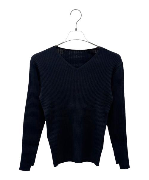 ADORE（アドーア）ADORE (アドーア) Ⅴネック長袖カットソー ブラック サイズ:38の古着・服飾アイテム