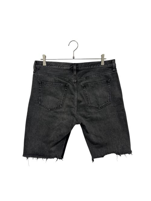 BALENCIAGA（バレンシアガ）BALENCIAGA (バレンシアガ) 切りっぱなしハーフデニムパンツ ブラック サイズ:32の古着・服飾アイテム