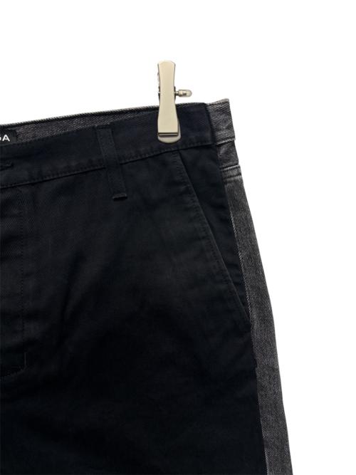 BALENCIAGA（バレンシアガ）BALENCIAGA (バレンシアガ) 切りっぱなしハーフデニムパンツ ブラック サイズ:32の古着・服飾アイテム