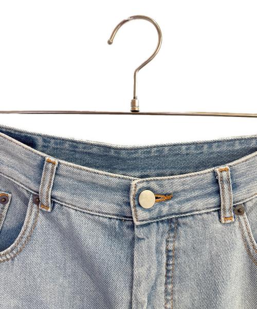 MM6 Maison Margiela（エムエムシックスメゾンマルジェラ）MM6 Maison Margiela (エムエムシックスメゾンマルジェラ) インサイドアウ ハーフデニムパンツ インディゴ サイズ:44の古着・服飾アイテム