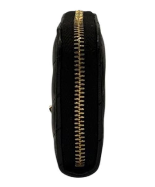 Saint Laurent Paris（サンローランパリ）Saint Laurent Paris (サンローランパリ) キルティングレザーコインケース/カサンドラロゴ ブラックの古着・服飾アイテム