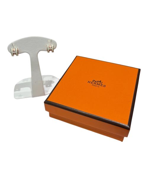HERMES（エルメス）HERMES (エルメス) ピアス/ミニ・ポップH ホワイトの古着・服飾アイテム
