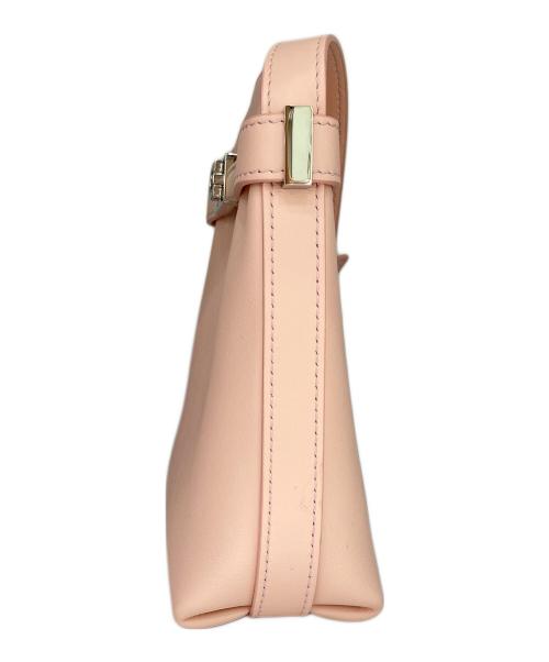 Salvatore Ferragamo（サルヴァトーレ フェラガモ）Salvatore Ferragamo (サルヴァトーレ フェラガモ) ハグ フォンホルダー ピンクの古着・服飾アイテム