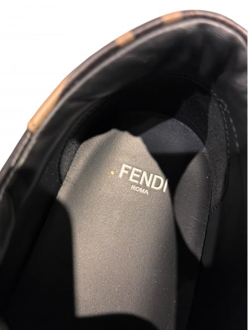 FENDI（フェンディ）FENDI (フェンディ) ベルクロスニーカー ローカットスニーカー ブラック×ブラウン サイズ:SIZE 24の古着・服飾アイテム