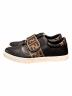 FENDI (フェンディ) ベルクロスニーカー ローカットスニーカー ブラック×ブラウン サイズ:SIZE 24：20000円