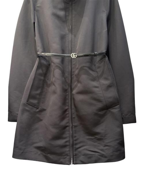 GUCCI（グッチ）GUCCI (グッチ) ナイロンファイユコート/NYLON FAILLE COAT ブラック サイズ:40の古着・服飾アイテム