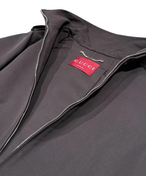 GUCCI（グッチ）GUCCI (グッチ) ナイロンファイユコート/NYLON FAILLE COAT ブラック サイズ:40の古着・服飾アイテム