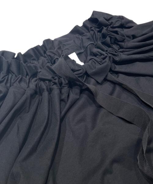 patou（パトゥ）patou (パトゥ) オーガニックコットンボリュームトップス ブラック サイズ:Mの古着・服飾アイテム