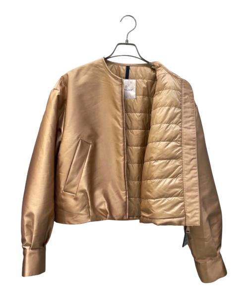 MONCLER（モンクレール）MONCLER (モンクレール) MAUPA サテンボンバーダウンジャケット K10931A00051 ベージュ サイズ:SIZE 0の古着・服飾アイテム